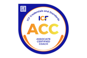 Sarah Scott Life Coach Associate Certified Coach badge from the International Coaching Federation (ICF).